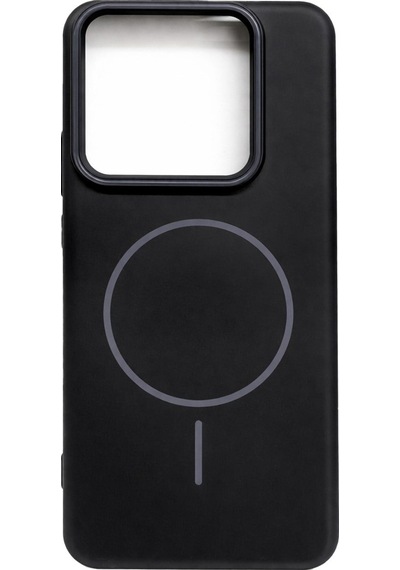 Mi 14 Pro Uyumlu Kamera Çıkıntılı Magsafe Wireless Şarj Özellikli Sert Sararmaz Silikon Kılıf Siyah