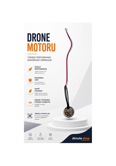 Drone Motoru Fırçasız Yüksek Performanslı Rc Drone Yedek Motor - 892523039