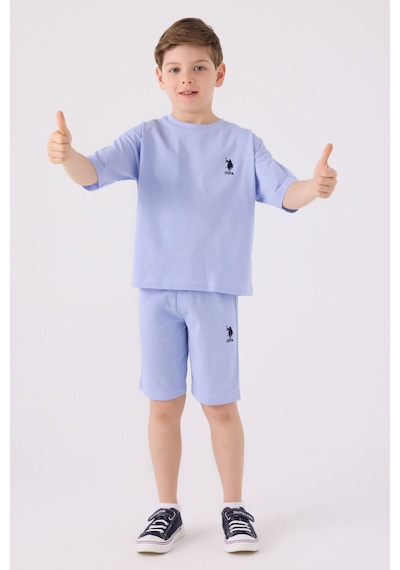 U.S. Polo Assn. Erkek Çocuk Mavi Bermuda Takımı 5274-43674 Mavi