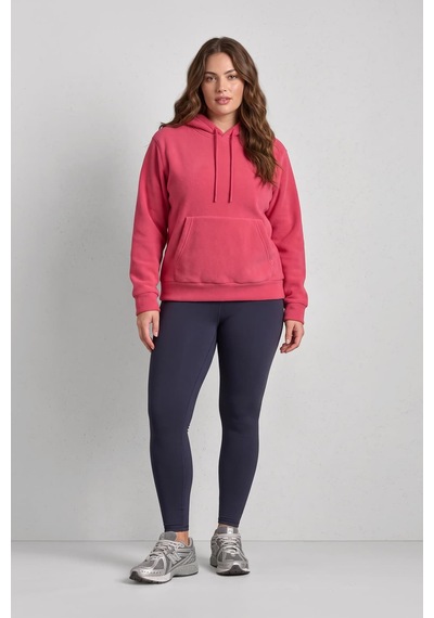 Markapia Kadın Kapüşonlu Cepli Polar Sweatshirt M