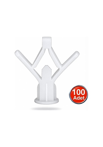 Kanatlı Alçıpan Dübeli Plastik Kelebek Dubel 100'lü Paket, Hr0356101