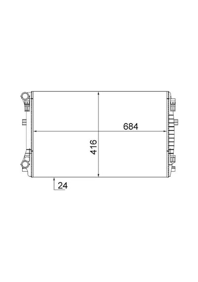 Vw Passat B8 Motor Radyatoru 1.5 2019-2024 Dada Dpca Mahle Cr2054001s