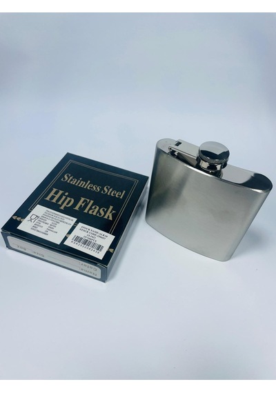 Çelik Mini Ceplik Paslanmaz Matara 6oz //alk39 Gri - Gümüş