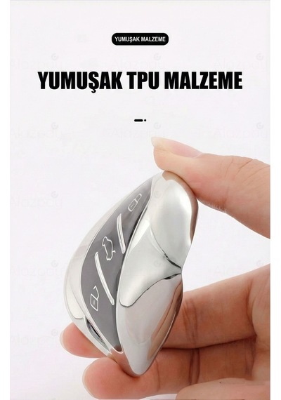 Mg Hs Zs Zx Gt Ev Mg5 Mg6 Roewe Rx3 Rx5 I5 Erx5 I5 I6 Parlak Tpu Anahtar Kılıfı Gümüş