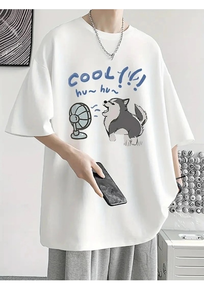 Startmore Cool Dog Oversize Unisex Beyaz