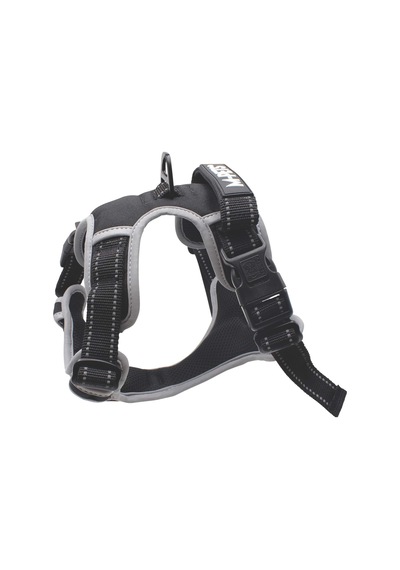 M-pets Hıkıng Reflektörlü Soft Sırt Tasması Black Xl