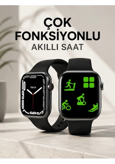 Akıllı Saat Tema Değiştirme Uyku Ve Takibi Sesli Asistan Bildirim Görme
