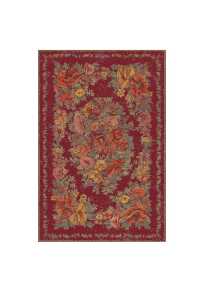 Kartela Halı Karabağ Halı Jüt Taban Dokuma Halı Bordo - 120 X 180 Cm