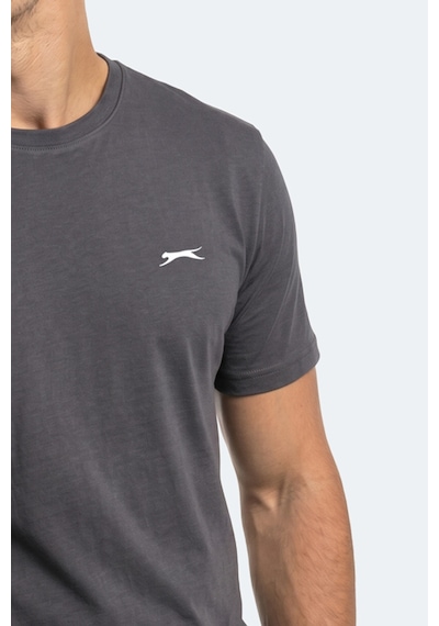 Slazenger Rosalva T Erkek Pamuklu Koyu Gri Tişört