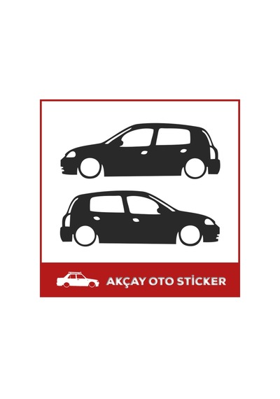 Renault Clio Sticker Clio Gölge Sticker Renault Sticker