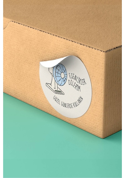 Vantilatör Esenlikler Sticker 3x3cm St2336 Çok Renkli
