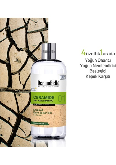 Dermobella Seramid Kuru Şaçlar İçin Bakım Şampuanı 500 ML