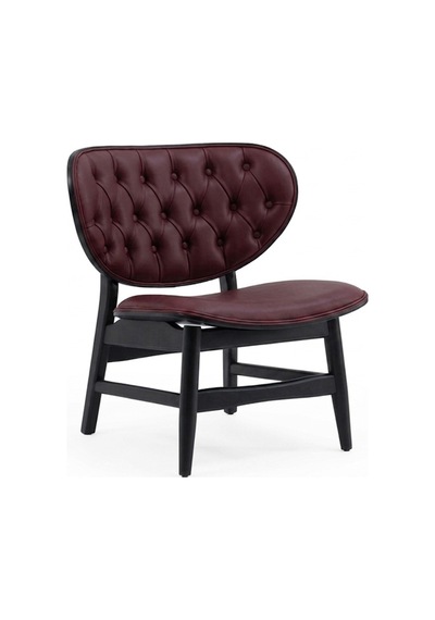 Coppa Ahşap Berjer Siyah - Bordo