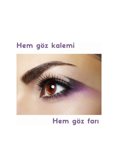 Kirpi Mor Göz Kalemi - Damson Mor Siyah