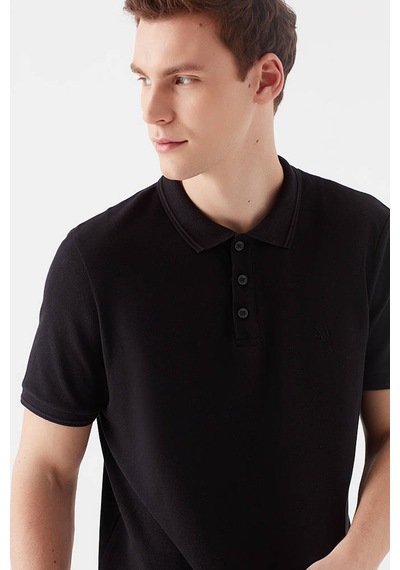 Mavi Erkek Polo T Shirt 064946-21842 Siyah Siyah