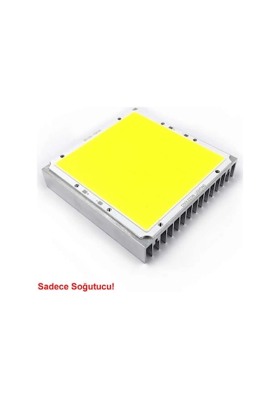 10cm X 10cm X 1.8cm Alüminyum Metal Soğutucu Blok Radyatör Peltier Isı Düşürücü Amfi Led Entegr Standart