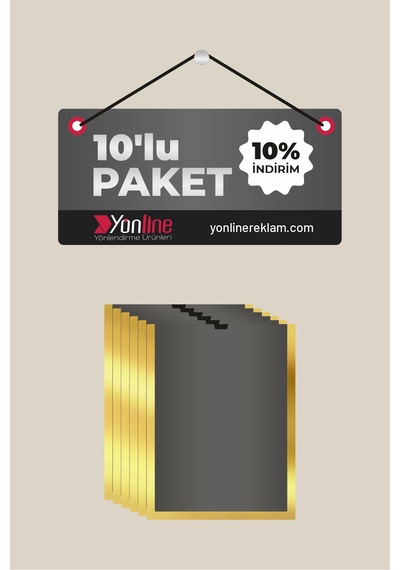 10'lu A4 Gold Belge Diploma Sertifika Kurumsal Föylük