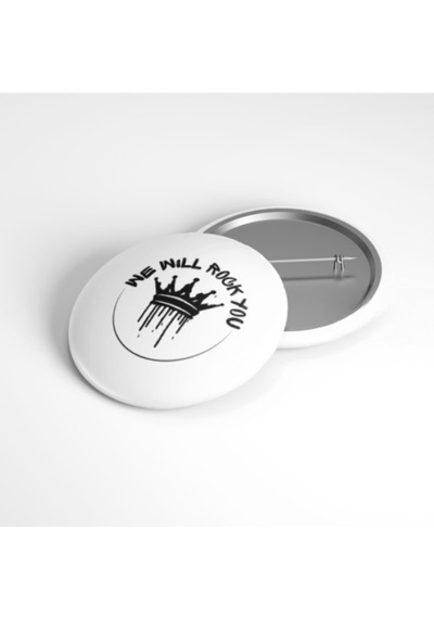 Queen - We Will Rock You - 58mm Rozet Çok Renkli