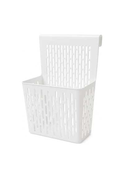 Plastik Askılı Dolap Düzenleyici Sepet, 24 X 9 X 32 Cm Açık Gri