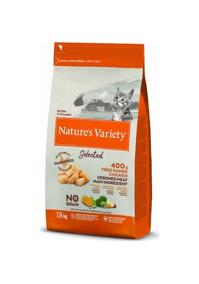 Nature's Variety Cat No Grain Kitten Free Range Chicken Tahılsız Tavuklu Yavru Kedi Maması 1250 G