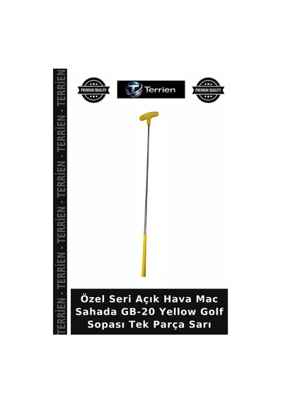 Özel Seri Açık Hava Mac Sahada Gb-20 Yellow Golf Sopası Tek Parça Sarı Çok Renkli