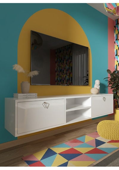 Resital Tv Ünitesi S1830-1 Beyaz Beyaz