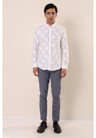İmza Beyaz Kısalabilir Kollu Desenli Jakarlıcepsiz %100 Pamuk Casual Slim Fit Gömlek 1004230183-beyaz Beyaz İmza Beyaz Kısalabilir Kollu Desenli Jakarlıcepsiz %100 Pamuk Casual Slim Fit Gömlek 1004230183-beyaz Beyaz