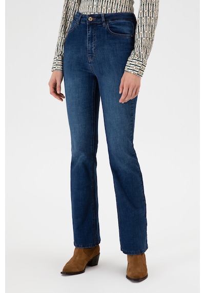 U.S. Polo Assn. Kadın Koyu Mavi Slim Flare Jean Pantolon 50308102-DN0023