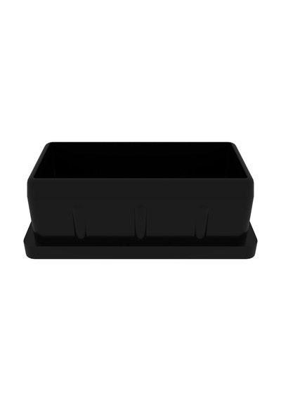 Cateksss 30x60 Mm Düz İç Profil Tapası Siyah - 50 Li Paket