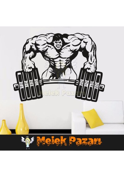 Vücut Geliştirme Halter Fitness Spor Salonu Duvar Sticker