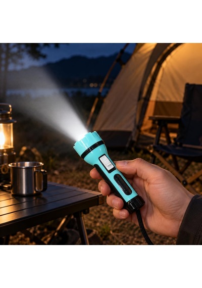 Tr Mini El Feneri Pilli Taşınabilir Led Fener Bilek Askılı Kompakt Tasarım, Kamp, Deprem, Acil Durum, Ev, Araç Ve