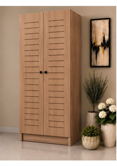 Flower Kombi Dolabı Krem 80 Lık Ceviz