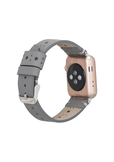 Apple Watch Uyumlu Deri Kordon 38-40-41mm Rst9-ba8 Gri Diğer