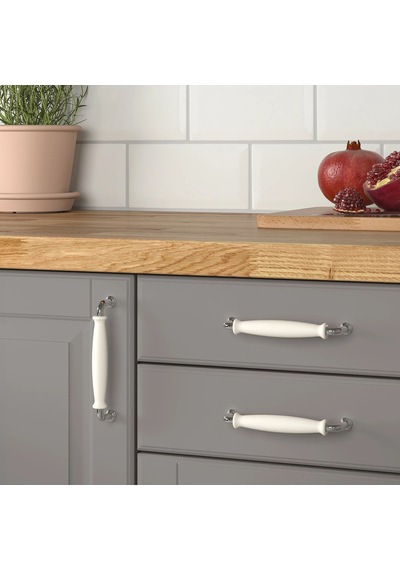 Ikea Klıngstorp 2'li Mobilya Kulpu 141 Mm Krom - Beyaz