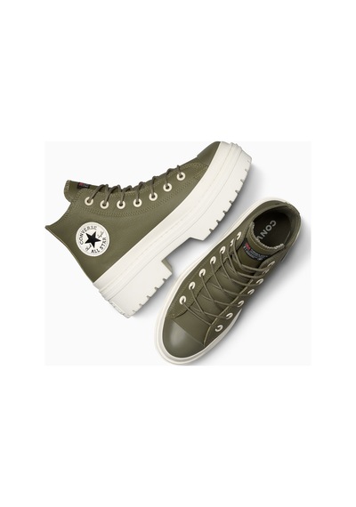 Converse Chuck Taylor All Star Lugged Heel Unisex Yeşil Deri Platform Botdüza11163c