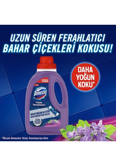 Domestos Yüzey Temizleyici Bahar Çiçekleri 3 x 1500 ML