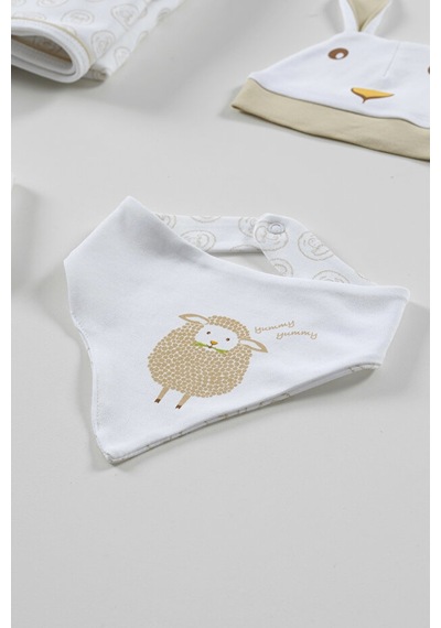 Tinylamb Lamb Organik Yenidoğan Hastane Çıkış Seti - 11 Parça Beyaz