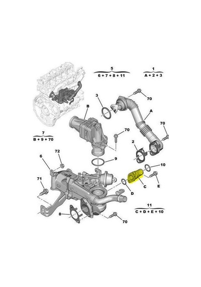 Ford Courier Focus Fiesta Egsoz Egr Elektrovana Bağlanti Borusu