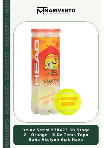 Delux Serisi 578423 3b Stage 2 - Orange - 6 Dz Tenıs Topu Saha Aksiyon Açık Hava