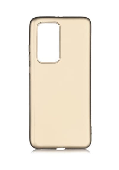 Huawei P40 Pro Kılıf Esnek Yapılı İnce Slim Silikon Kapak Ryc/premier Gold