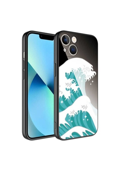 Apple Uyumlu iPhone 13 Kılıf Kamera Korumalı Desenli Sert Silikon Zore Epoksi Kapak NO9