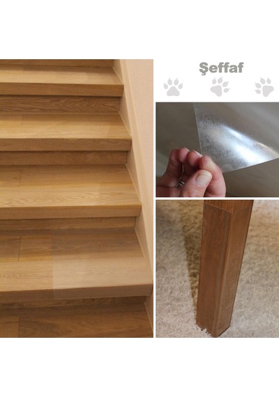 Köpek Tırmalama Mobilya Kapı Koruyucu Yapışkanlı Folyo 60 x 85 CM Şeffaf