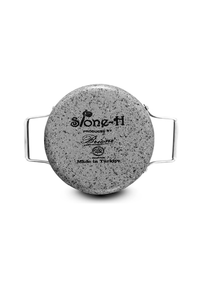 Brioni Stone-h İndüksiyon Tabanlı Çizilmez Derin Tencere - 28 Cm Gri