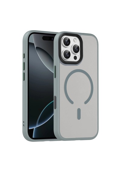 Joko Apple iPhone Uyumlu 16 Pro Max Megane Magsafe Kapak - Titan Gri İtdark49255