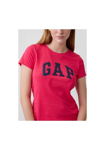 Gap T-shirt Kadın Lsize Yaz Azalea Rengi %100 Pamuk Ruby Şarap