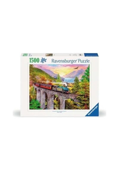 1500p Puzzle Köprüde Tren