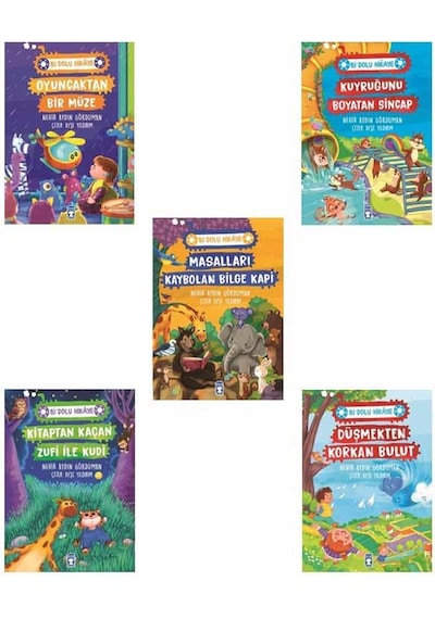 Bi Dolu Hikaye Seti - 5 Kitap Takım - Nehir Aydın Gökduman - Timaş Çocuk