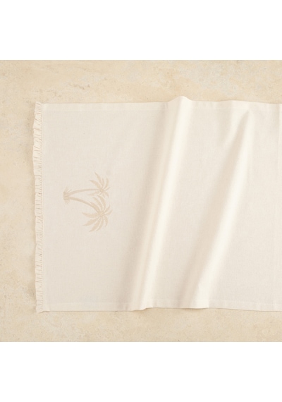 Mudo Home Tropıc Nakışlı Runner Ekru 50x130