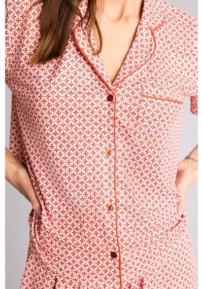 Defacto Desenli Softshell Pijama Takımı G7588AX26SP