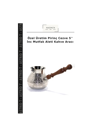 Özel Üretim Pirinç Cezve 5'' İnc Mutfak Aleti Kahve Aracı